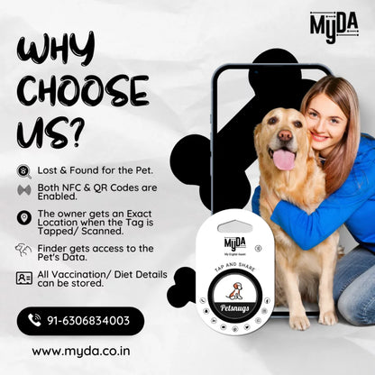 Petsnugs X MYDA NFC Tags