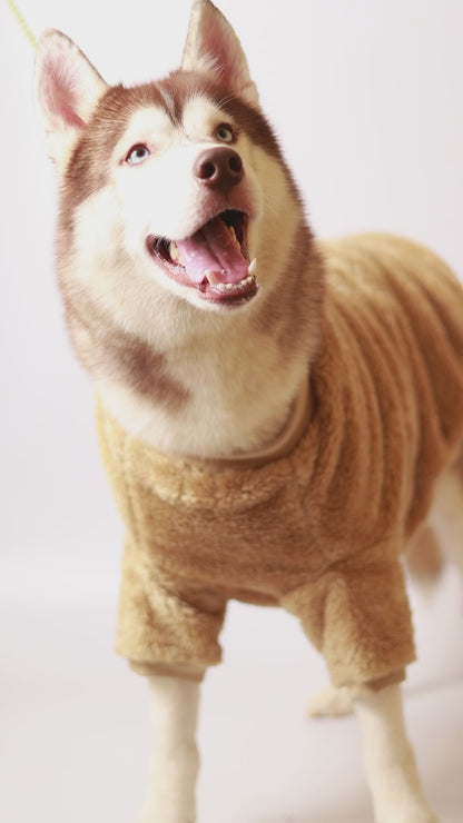 Petsnugs Camel Furry Sweater
